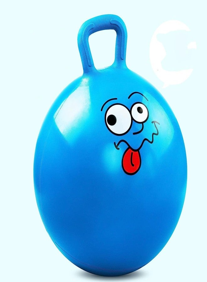 Glaceon كرة القفز الفضائية من جلاسون، كرة نطاطة للأطفال بمقابض، نطاطة الكنغر، اجلس واقفز، 65 سم (مضخة مرفقة) (عبوة من قطعة واحدة) - Image 5